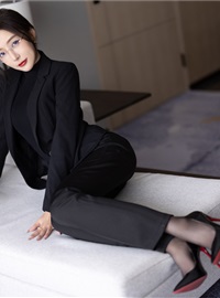 Wang Xinyao Yanni - NO.012 Buy watermark free black suit with pants, Gao Qilan(27)